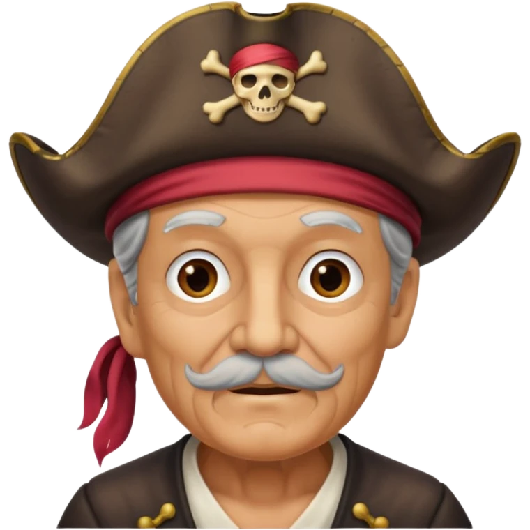 abuelo con sombrero de pirata emoji