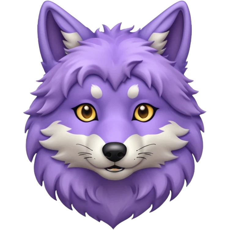 Light purple wolf emoji