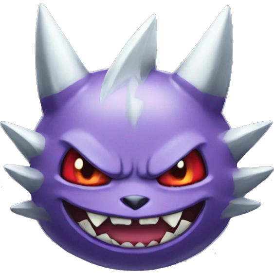 Gengar con los tattos del duki emoji