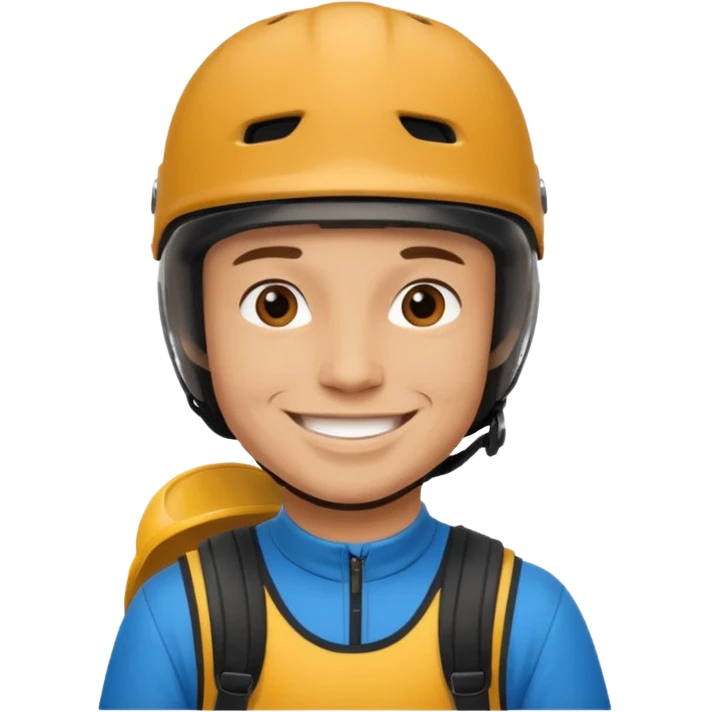 BMX rider man with helmets emoji