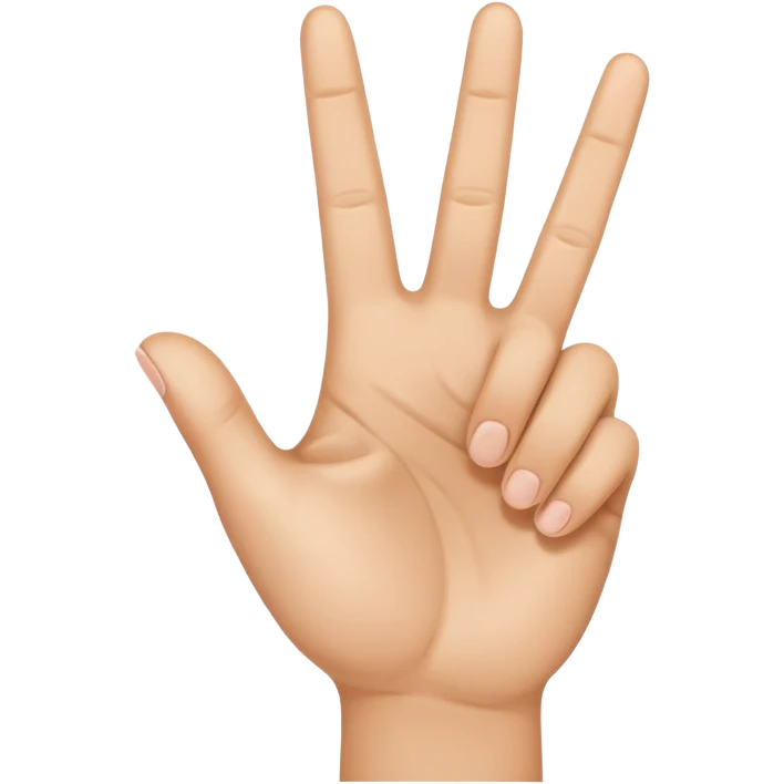 Hand with peace sign and thumb out  emoji