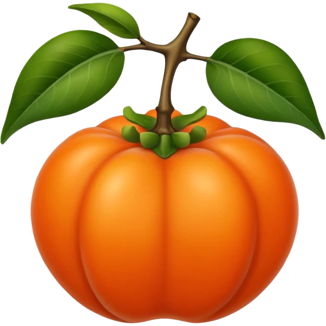 persimmon emoji