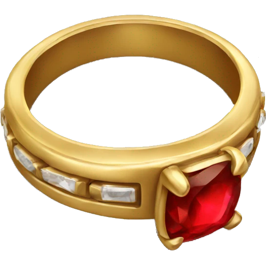 ring with red gem emoji