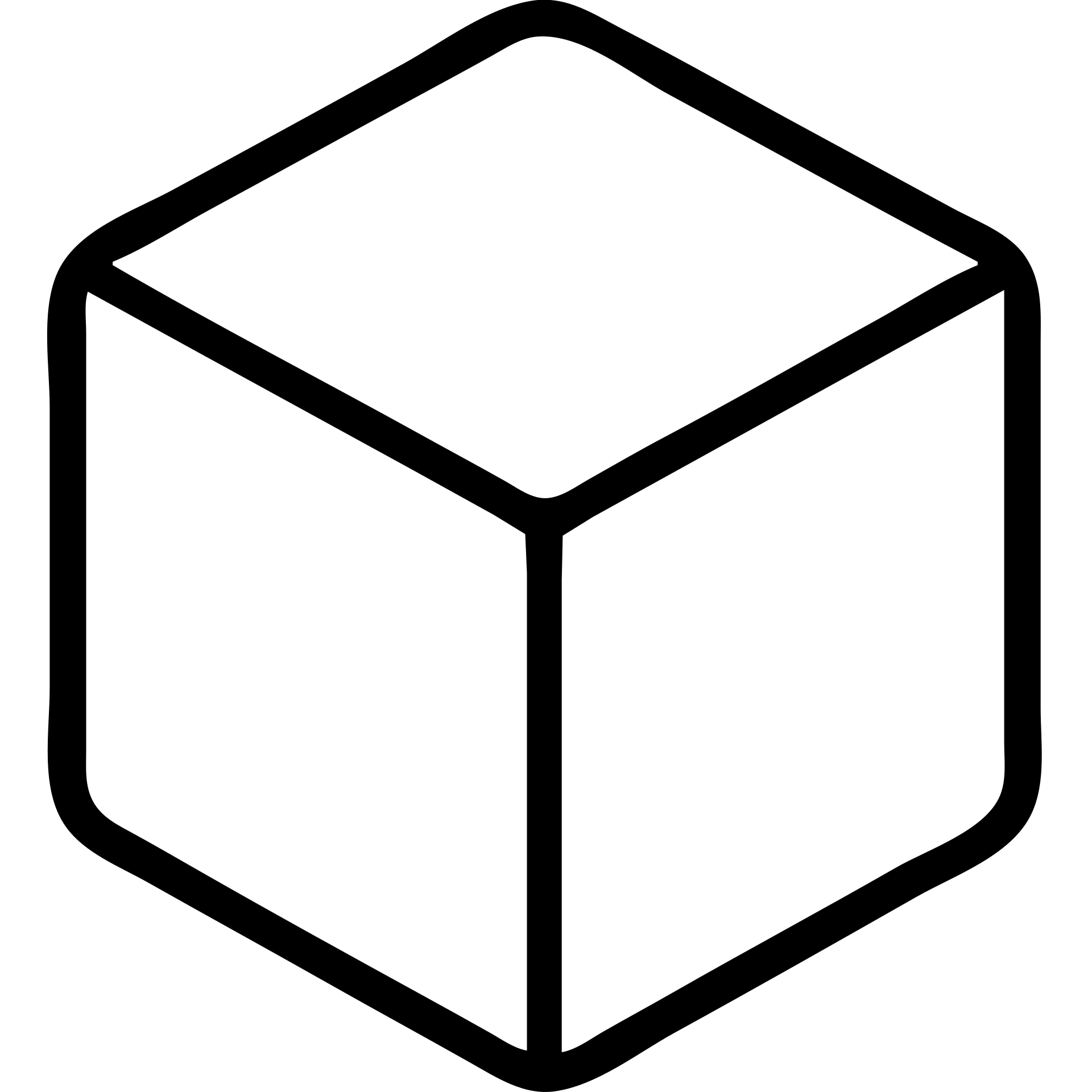 3D cube outlined icon with no fill emoji