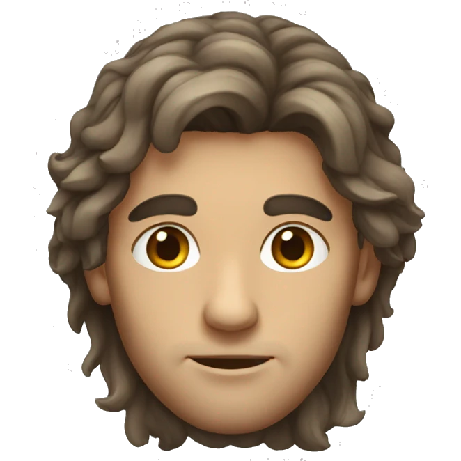 greek guy with long hair emoji