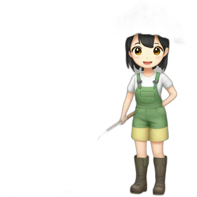 anime girl gardener Asian emoji