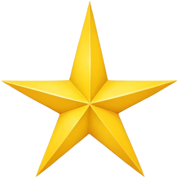 Four-pointed star, yellow, emoji