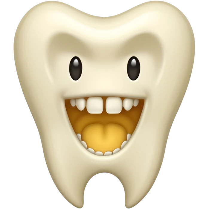 Sharp curved fang tooth only emoji