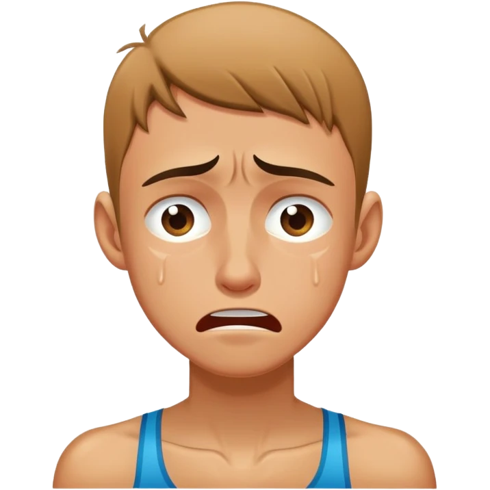 skinny athlete crying emoji