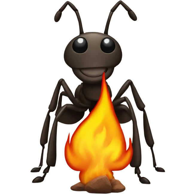 Ant with fire  emoji