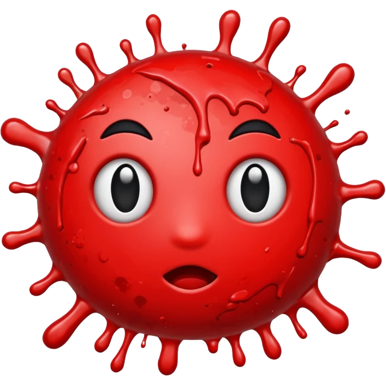 Red splatter emoji emoji