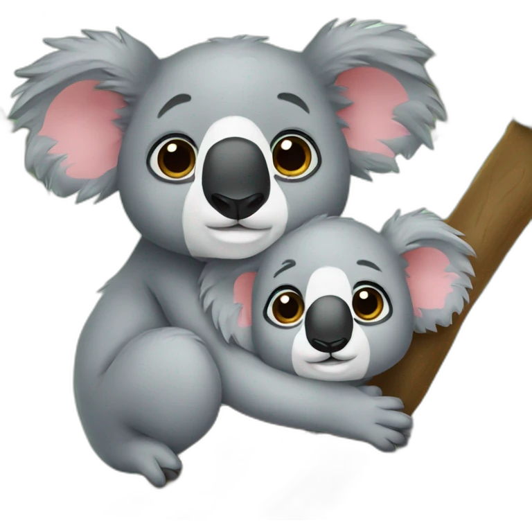 cuddling koalas emoji