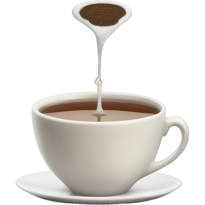 a clock being dipped into a cup of tea  emoji
