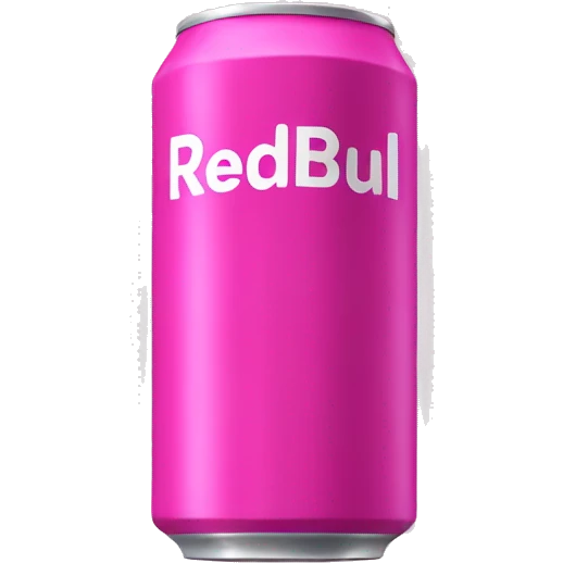 pink redbull can emoji