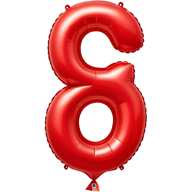 Number 6 balloon emoji