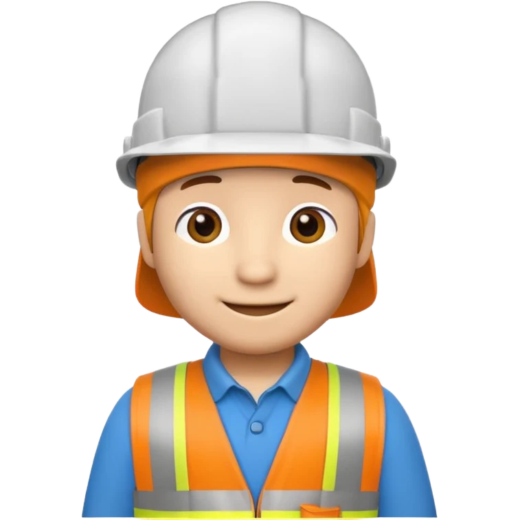 pocoyo trabajando de albayil pero manteniendo el disllo de pocoyo emoji