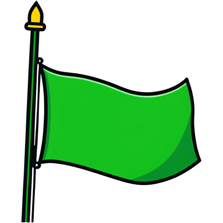 Green flag emoji