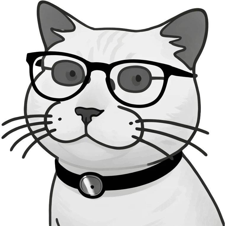 cat wearing glasses emoji