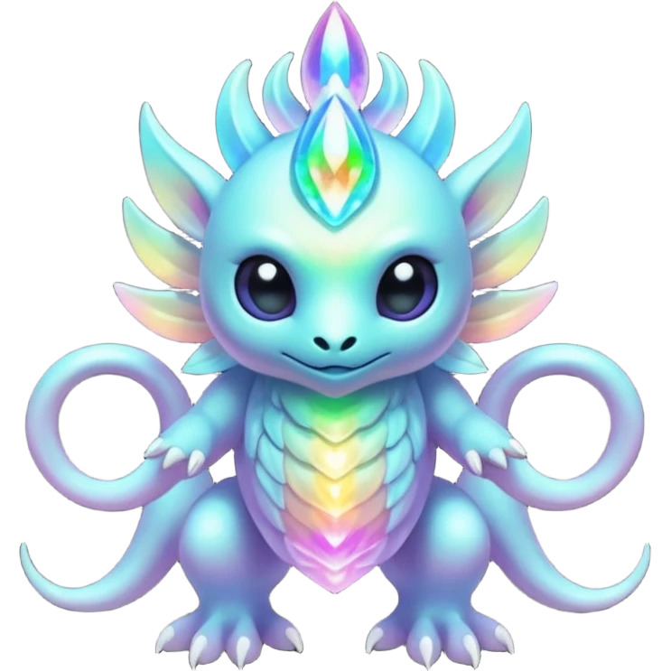 Epic complex detailed aesthetic-scenic-Fakémon-creature emoji