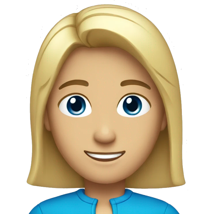 plus de color azul fuerte emoji