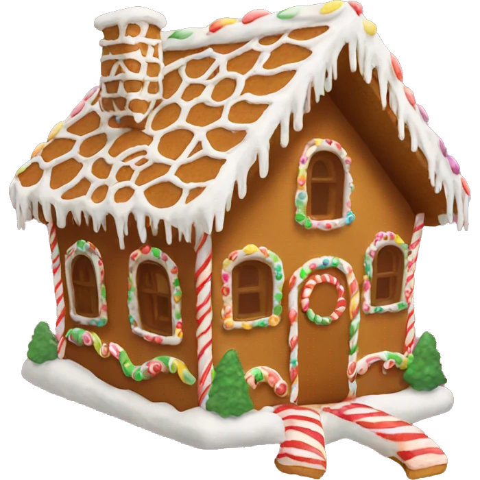 Gingerbread house emoji