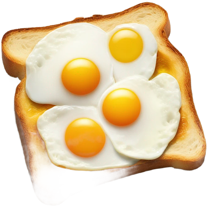 Sunny side bread emoji