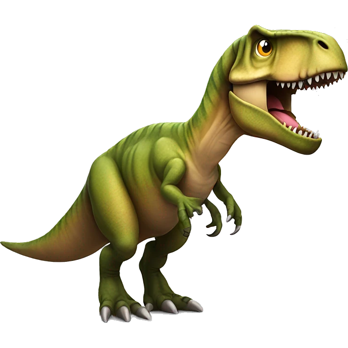 T-Rex that has huge arms emoji