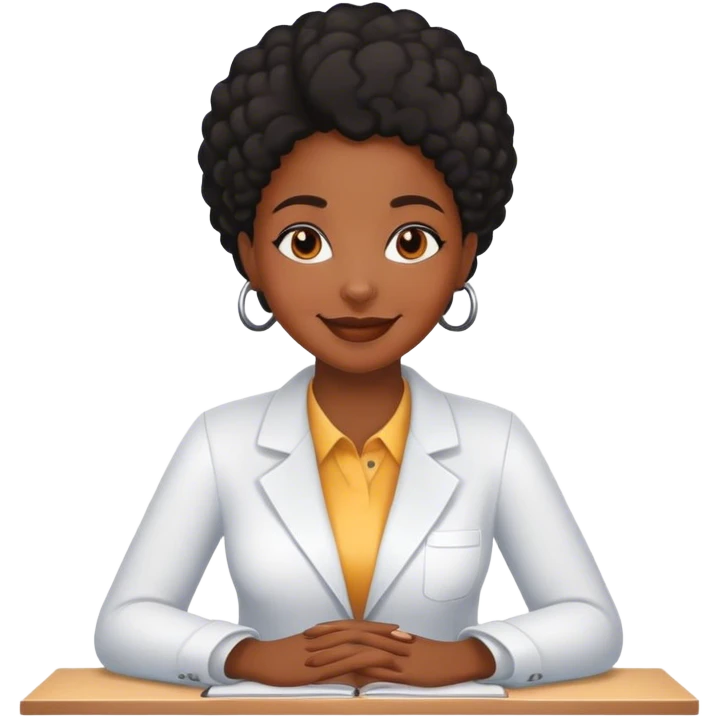 Black girl psychologist  emoji