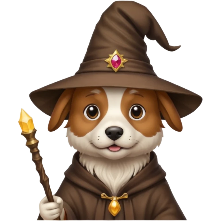 Dog wizard emoji