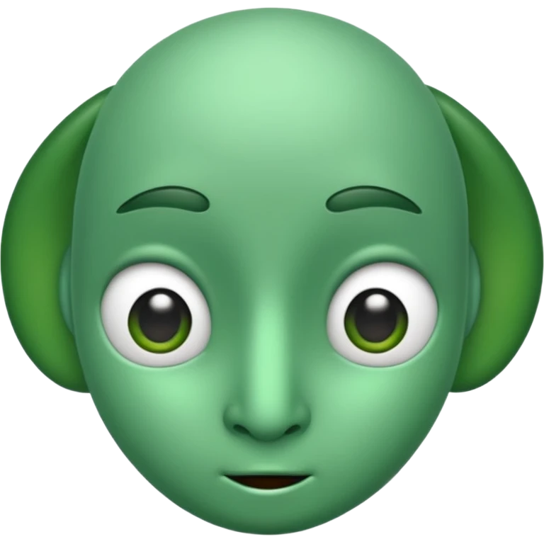 A green head with a green proboscis emoji