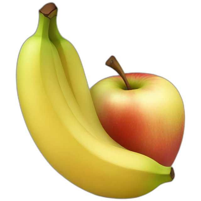 2 apples and banana emoji