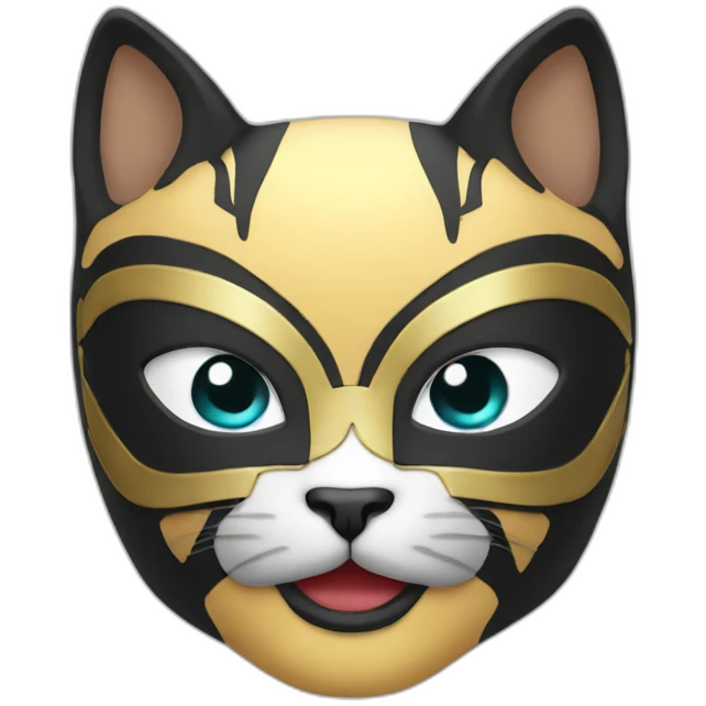 Kitten luchador mask emoji