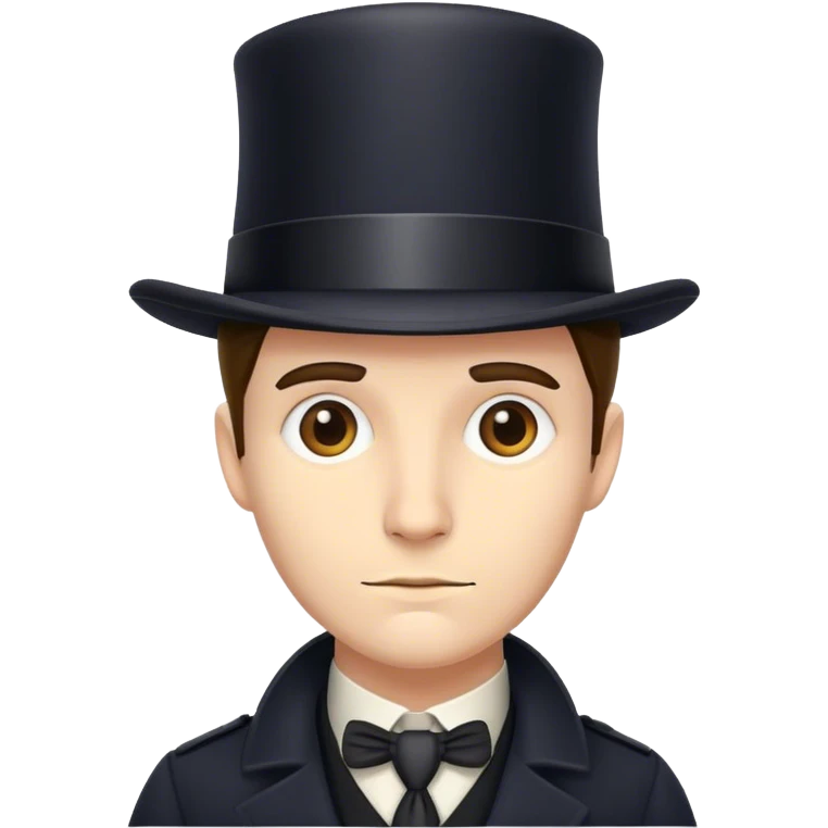 Detective with a tophat emoji