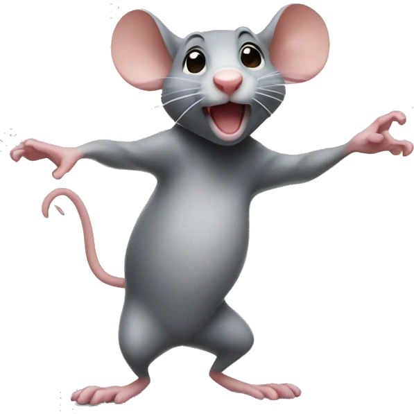 Dancing rat emoji