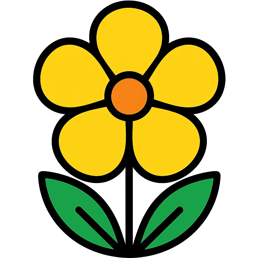 yellow flower emoji