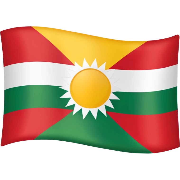 Create emoji Kurdistan flag  emoji