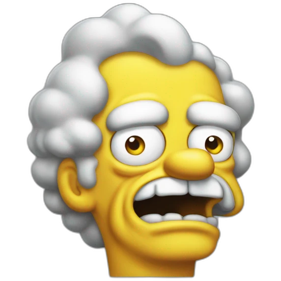 grandpa simpson yelling at cloud emoji