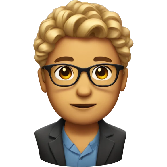 a bow with glasses and a hairstyle emoji