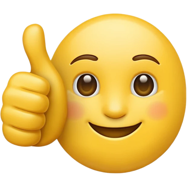thumbs up emoji, friendly and clear emoji