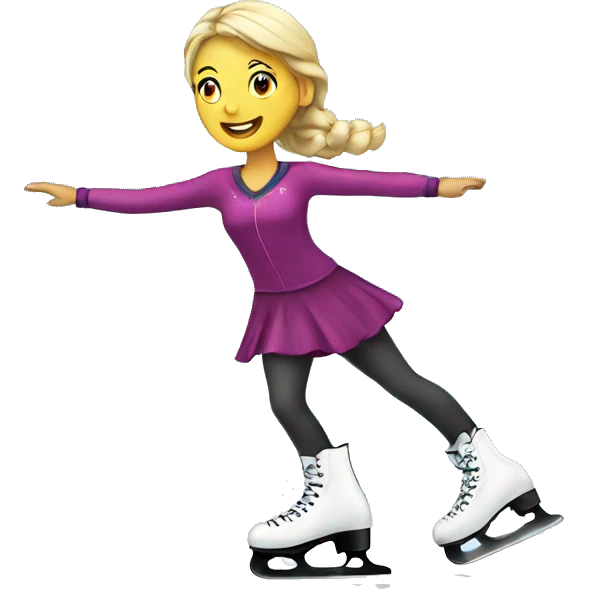 Ice skating emoji