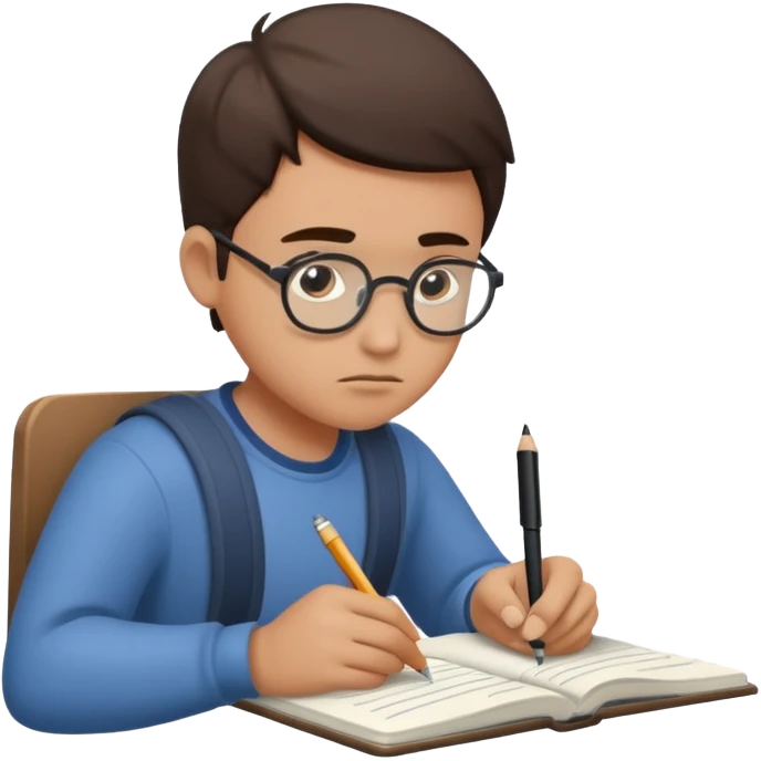 persona cuaderno apuntando emoji