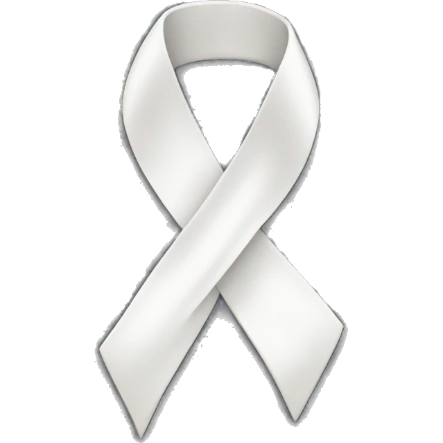 White ribbon emoji