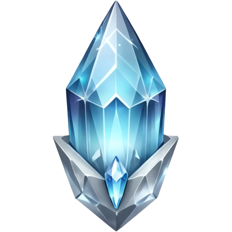 white silver transparent nebula crystal shard emoji