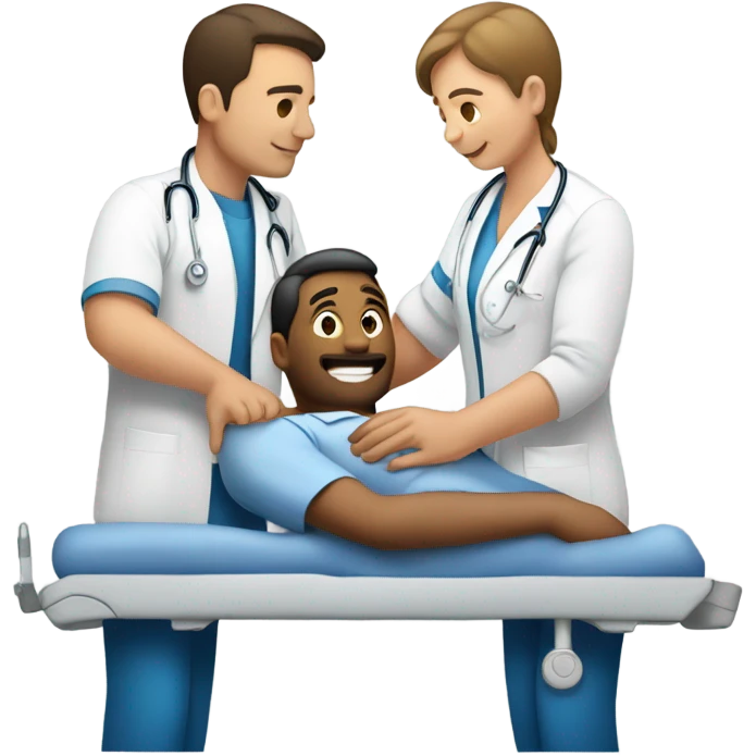 Male Nurse Lifting Patient  emoji