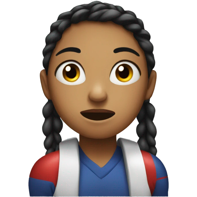girl watching boxing alone emoji