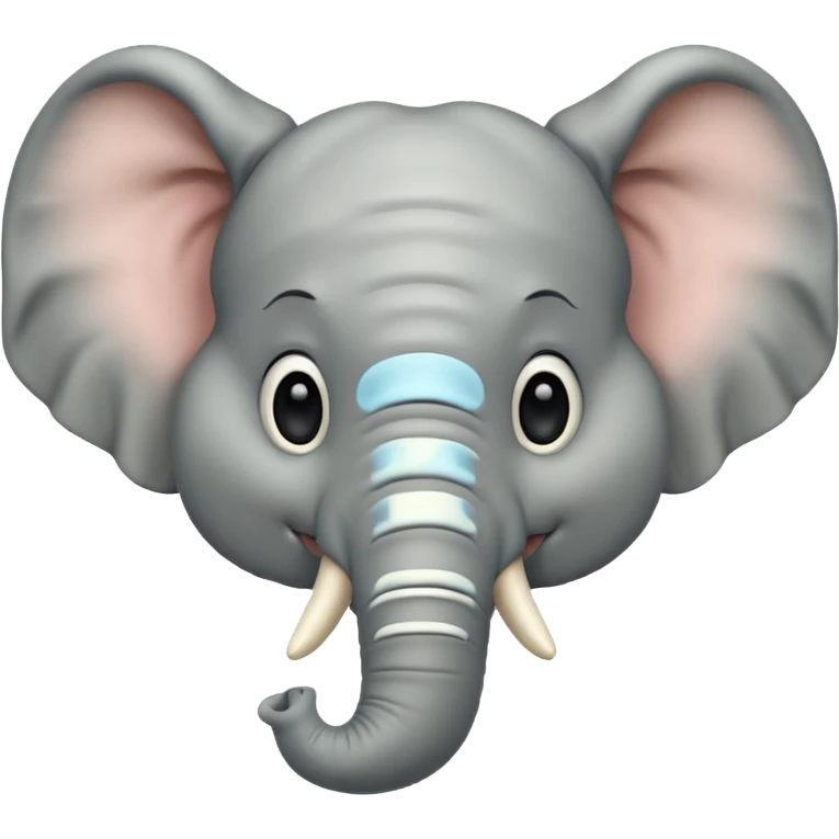 Cute elephant head emoji