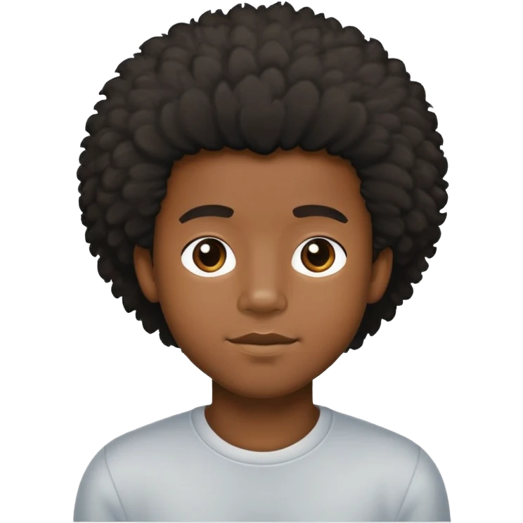Trevor Wiley fluffy hair  black boy ￼ emoji