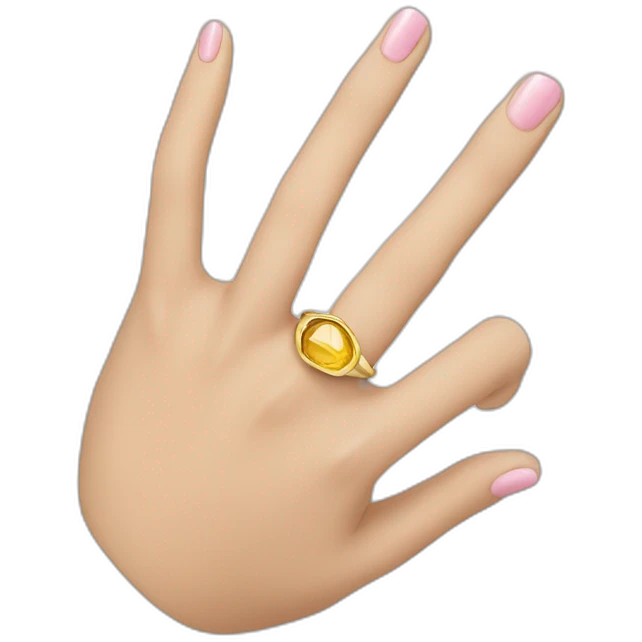 Ring to the finger emoji
