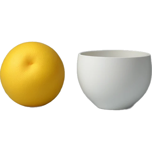 minimalistic round still life photograph emoji