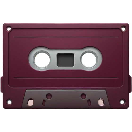 burgundy 📼 emoji